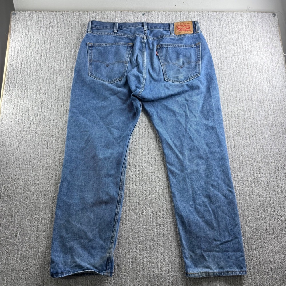Levis 505 Regular Fit Straight Leg Jeans Mens Size 38x29 Blue Denim 505-0216 - Picture 3 of 8